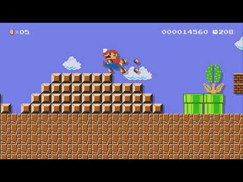 1-1 with a Magikoopa Duplo Curse by Gobobilly ♪ - Super Mario Maker 2 - No Commentary 1bw