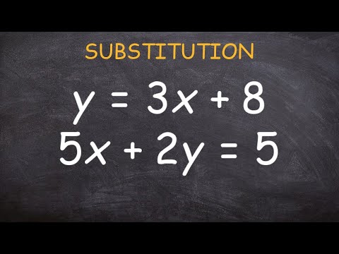 Using substitution to solve a system