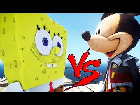 MICKEY MOUSE VS SPONGEBOB - GREAT BATTLE