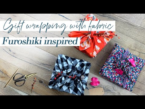Aprenda três técnicas de embrulho de tecido japonês Furoshiki - Doação de presentes com desperdício zero