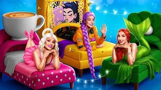 K-Pop Охотницы на Демонов! Мы построили кровати для Руми, Русалки и Балерины Капучины!