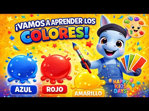 Aprende los Colores del Mundo | Descubre los Colores Básicos para Niños, Rojo, Azul, Amarillo, Verde