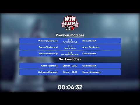 01:00 Roman Shtukovanyi 2-3 Oleksii Shelest West 5 WIN CUP 03.11.2022 | TABLE TENNIS WINCUP