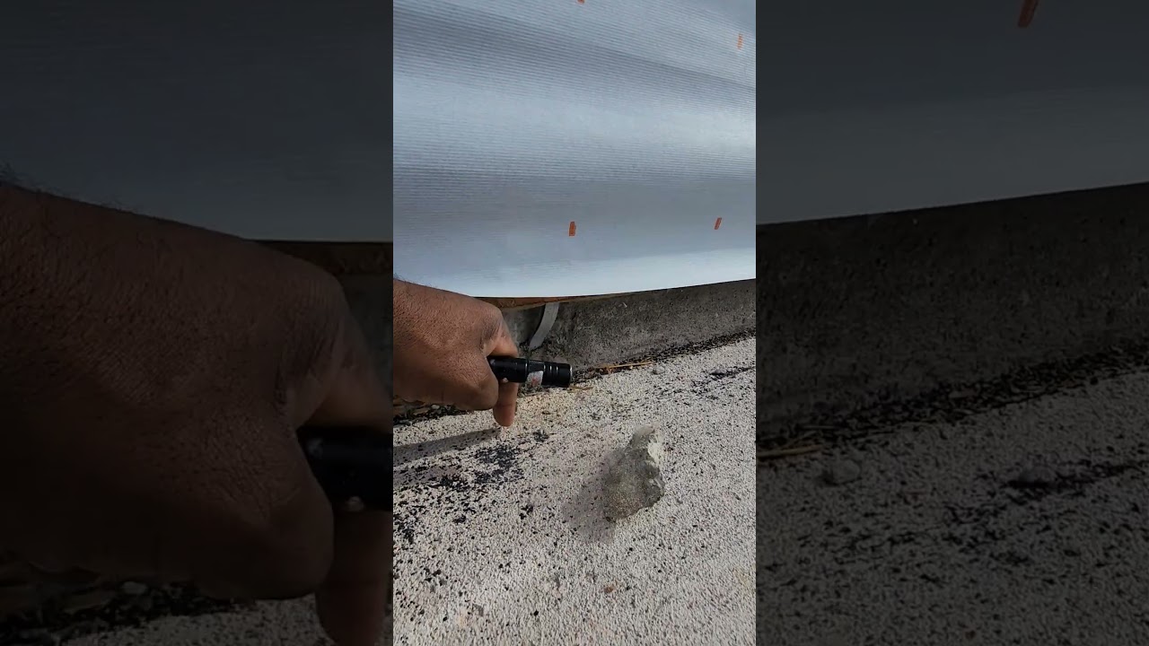 Foundation straps are exposed and needs repairing at a New Construction. #integrityairatl #straps