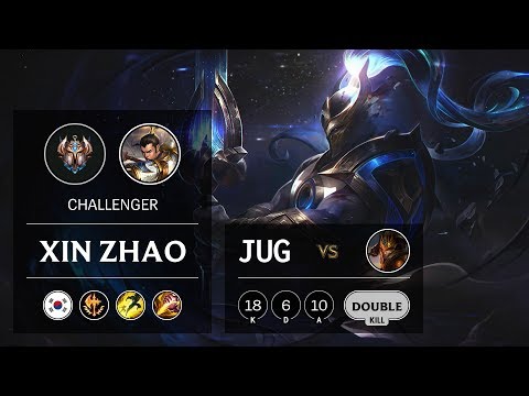 Xin Zhao Jungle vs Jarvan IV - KR Challenger Patch 9.8
