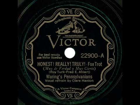 1931 Fred Waring - Honest! Really! Truly! (Clare Hanlon, vocal)