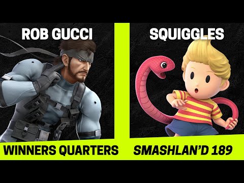 SmashLAN'd 189 Winners Quarters - Rob Gucci (Snake) vs Squiggles (Lucas) - SSBU Tournament