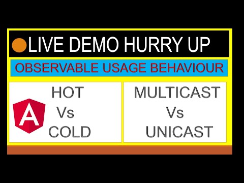 Hot vs cold Observable || Multicast vs Unicast in  Angular