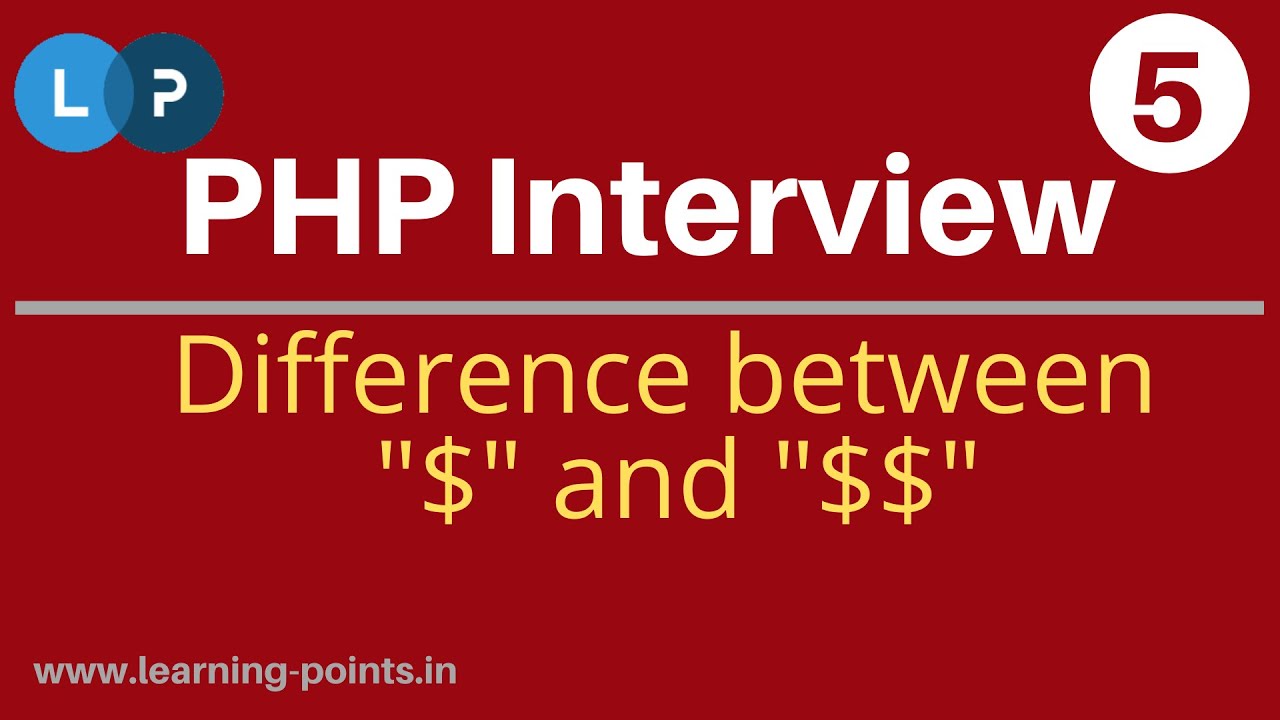 Difference between $ and $$ in PHP | Interview questions and answers | Learning Points