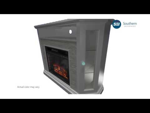 FI9393: Redden Corner Convertible Infrared Electric Media Fireplace Assembly Video