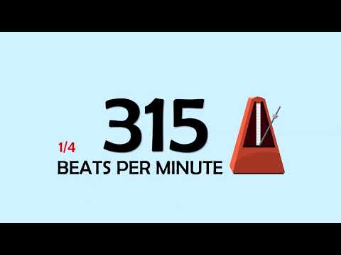 315 BPM 1/4 Metronome