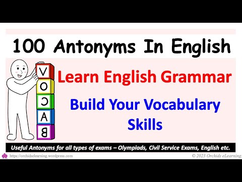Learn 100 Common Antonyms Words In English To Expand Your Vocabulary