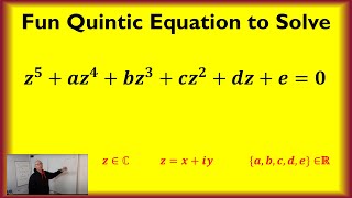 Solve a Complex Quintic Coefficients