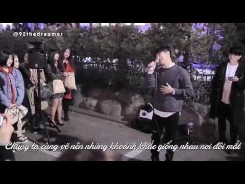 [Vietsub] Boys24 Park Doha - Blue Sky (Standing Eggs) Live Cover in Hongdae