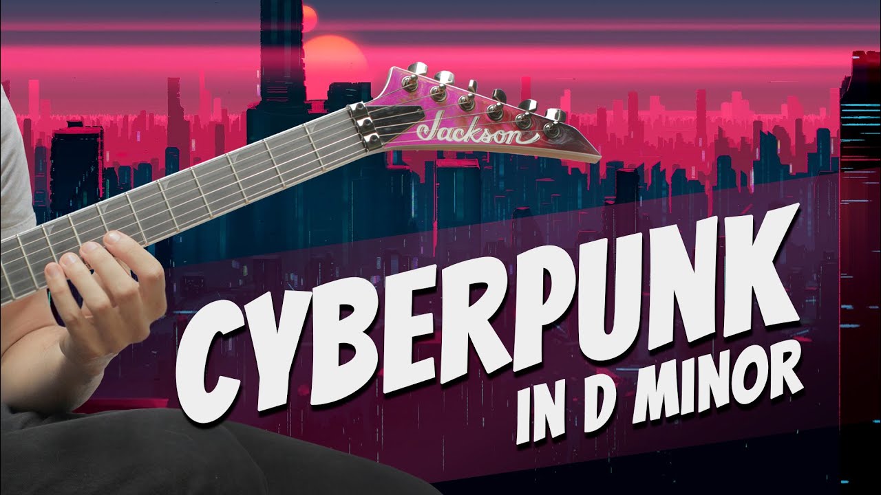 Cyberpunk Instrumental Loop: Backing Track in D Minor for Guitar, Synth, Vocal and more