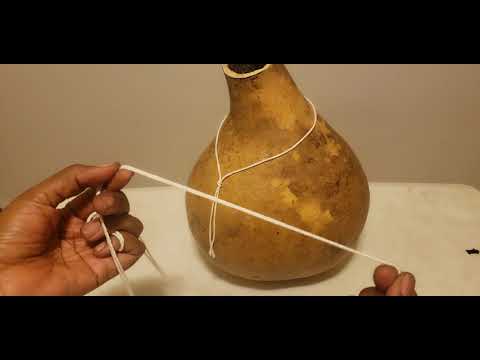 Sekere making (collar and master strings) with Iya Makeda