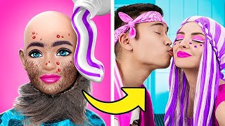 POOR Doll Comes to Life😮 Extreme MAKEOVER From Cave Girl to Beauty Queen to PICK UP my K-POP Crush