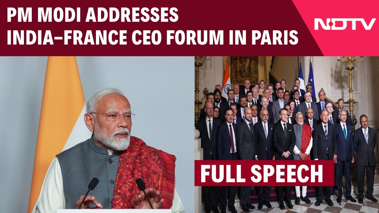 PM Modi Paris Speech | PM Modi Addresses India-France CEO Forum, Says Right Time To Invest In India