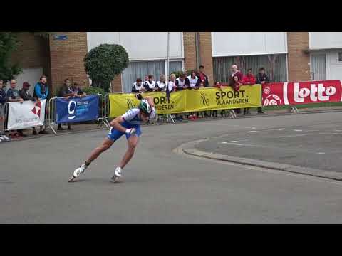 200m TT Qualification JUNIOR MEN   Vincenzo Maiorca (European Championships Inline Skating 2018)