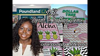 Poundland vs. Dollar Store - Decor & Crafting items - Giveaway Closed