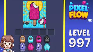 Pixel Flow Level 997 Solution Walkthrough