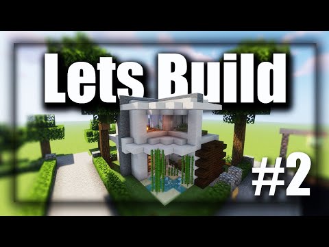 EASY to BUILD & STYLISH Modern house - Minecraft Lets Build #2