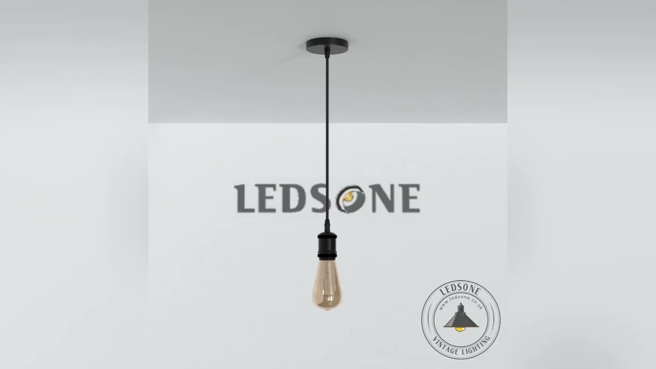 Industrial Vintage Ceiling Light Fitting Installation