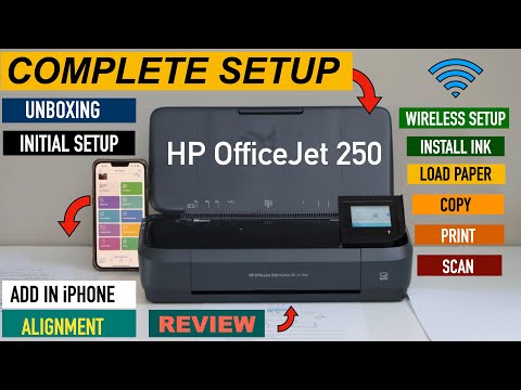 Thumbnail for HP OfficeJet 250 Mobile Printer Setup, Install Ink, Align, Wireless Setup, Copy Print & Scan Test