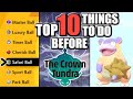 Top 10 Things To Do Before CROWN TUNDRA