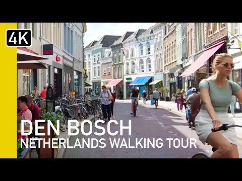 Den Bosch, Netherlands 4K Street Walk | 's-Hertogenbosch Street life