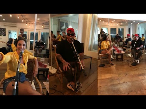 Ivete Sangalo Ensaia com Ferrugem Para Gravação do DVD Live Experience