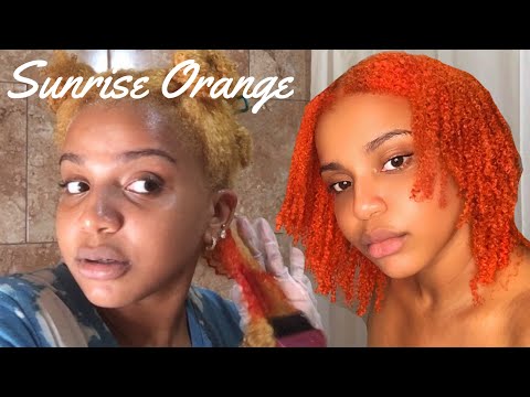 Dyeing My Hair Sunrise Orange