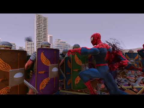 100 Spiderman vs 10000 Roman Soliders - Ultimate Epic Battle Simulator