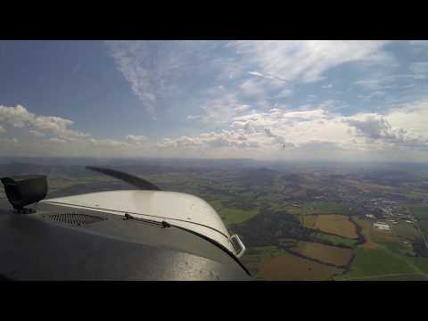 Flying from Ostrava to Brno in a Cessna 172