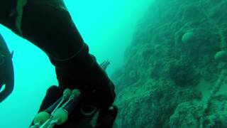 preview picture of video 'pesca apnea mola di bari'