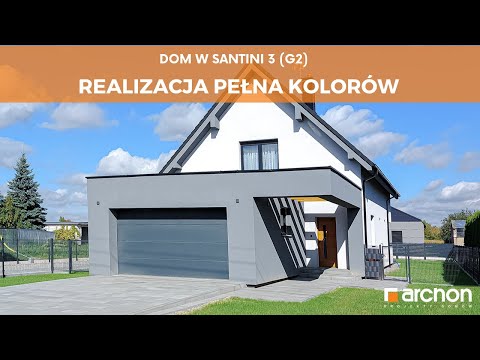 Dom w santini 3 (G2) – Realizacja pełna kolorów I ARCHON+ Projekty Domów