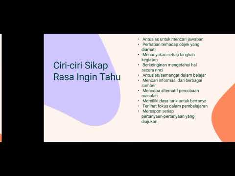SIKAP ILMIAH "RASA INGIN TAHU" | PGSD UNS