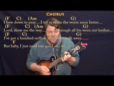 Million Reasons (Lady Gaga) Mandolin Cover Lesson in C with Chords/Lyrics
