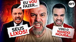 Danilo Gentili faz promessa contra Nando Moura e André Guedes perde a linha