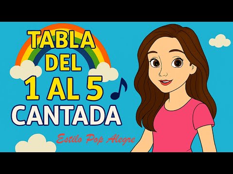 TABLAS DE MULTIPLICAR DEL 1 AL 5 🎶 Estilo POP ALEGRE 🎶 Canción educativa | AdeArcoíris