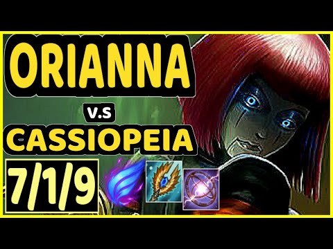 TAKESHI (ORIANNA) vs CASSIOPEIA - 7/1/9 KDA MID GAMEPLAY - BR Ranked GRANDMASTER