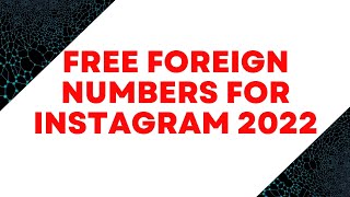 how to create unlimited Instagram account for yahoo bombing with free foreign numbers. #freenumber