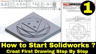 How to Start First Drawing in Solidworks Day-1