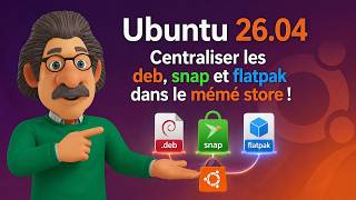 Linux Ubuntu 26.04 LTS, centraliser les deb,Snap et flatpaks dans le même store !