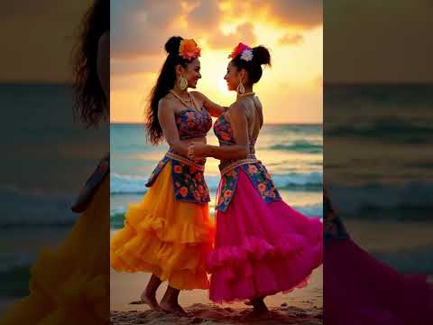 Cuban Cha-Cha-Cha Dance on a Beautiful Tropical Beach! 💃🌴✨