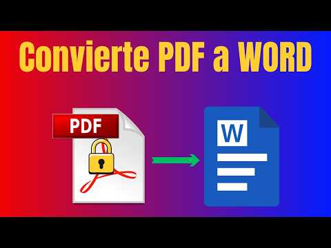 Convierte CUALQUIER PDF a Word con Python (fácil y gratis)