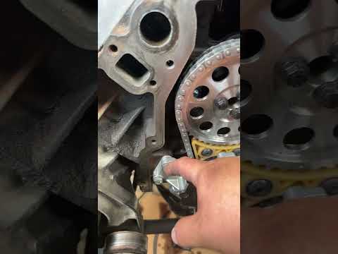 Clearancing for double roller timing chain on an ls