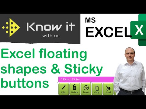 Excel VBA, floating shapes & sticky buttons