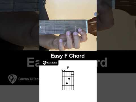 How To Play An Easy F Chord On Guitar - Guvna Guitars