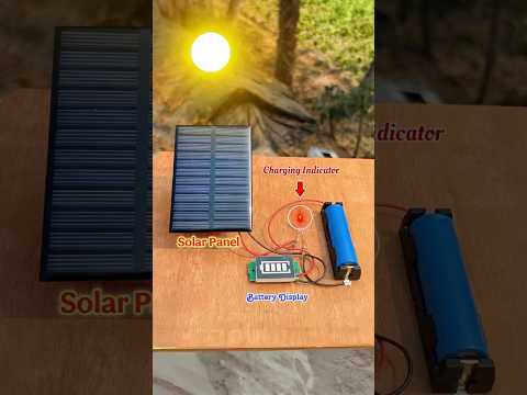DIY Solar Project | Making Solar Power Battery Change #shorts #solar #schoolproject